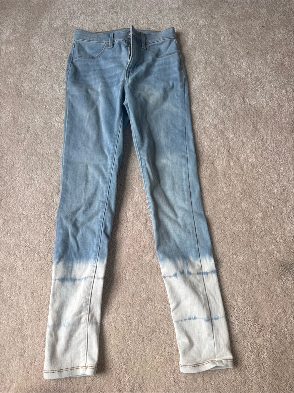 Old Navy Light Blue to White Dip-Dye Skinny Jeans